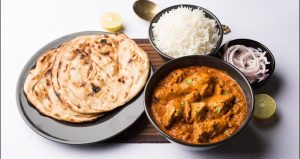 Butter Naan and Butter Chicken