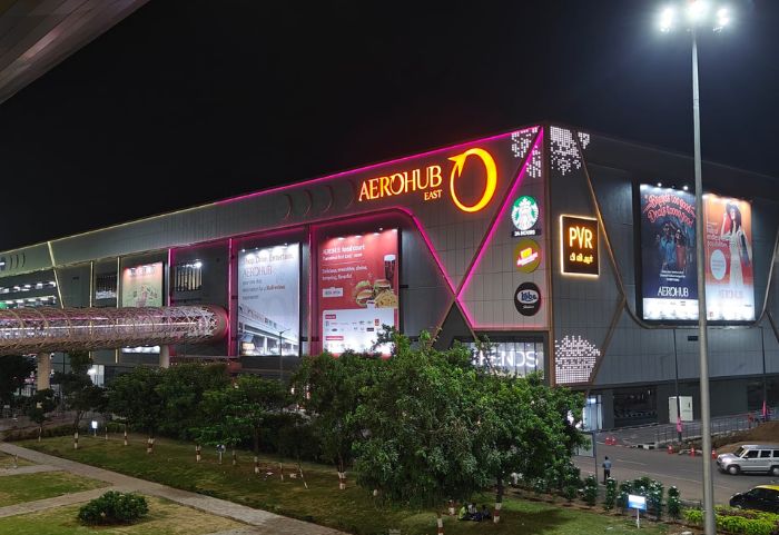 Aerohub Mall_ Side view - Best Shopping Mall In Chennai